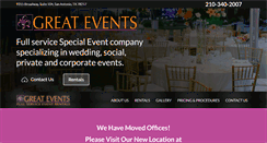 Desktop Screenshot of greateventrentals.com